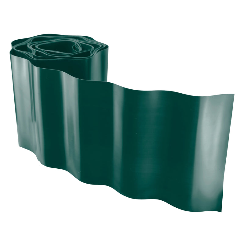 Wavy Plastic Garden Lawn Edging, H=15CM, L=9M, Green - Hardware > Fencing & Barriers > Garden Borders & Edging > Edging Garden tools & Accesories