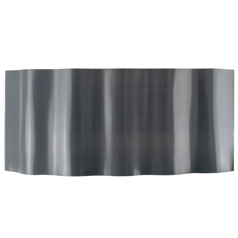 Wavy Plastic Garden Lawn Edging, H=25CM, L=9M, Gray - Hardware > Fencing & Barriers > Garden Borders & Edging > Edging Garden tools & Accesories