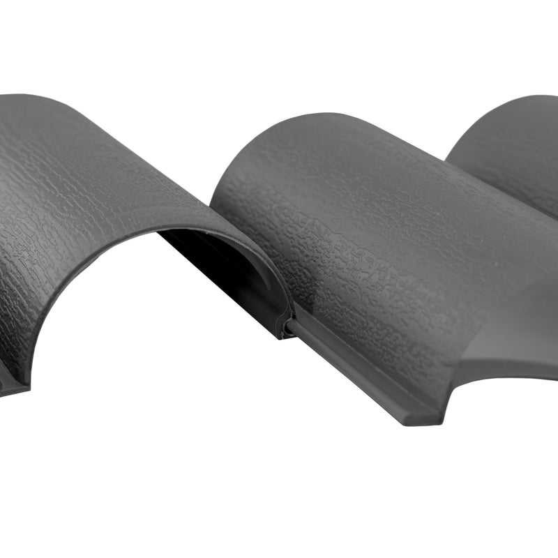 Lawn Edging, Plastic Palisade Wood Effect, 2.5m Box, Gray - Hardware > Fencing & Barriers > Garden Borders & Edging Garden tools & Accesories