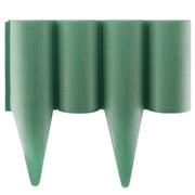 Lawn Edging, Plastic Palisade Wood Effect, 2.5m Box, Green - Hardware > Fencing & Barriers > Garden Borders & Edging Garden tools & Accesories