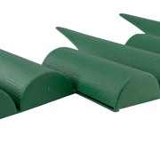 Lawn Edging, Plastic Palisade Wood Effect, 2.5m Box, Green - Hardware > Fencing & Barriers > Garden Borders & Edging Garden tools & Accesories