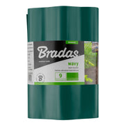 Wavy Plastic Garden Lawn Edging, H=10CM, L=9M, Green - Hardware > Fencing & Barriers > Garden Borders & Edging > Edging Garden tools & Accesories