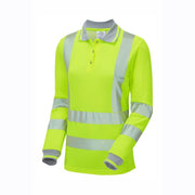 PULSAR LIFE LFE953 / LFE954 Ladies Long Sleeve Sustainable Hi-Vis Polo Shirt - HI-VIS T-SHIRTS