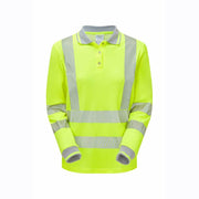 PULSAR LIFE LFE953 / LFE954 Ladies Long Sleeve Sustainable Hi-Vis Polo Shirt - HI-VIS T-SHIRTS