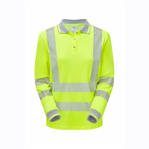 PULSAR LIFE LFE953 / LFE954 Ladies Long Sleeve Sustainable Hi-Vis Polo Shirt - HI-VIS T-SHIRTS