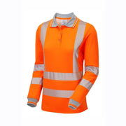 PULSAR LIFE LFE953 / LFE954 Ladies Long Sleeve Sustainable Hi-Vis Polo Shirt - HI-VIS T-SHIRTS