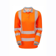 PULSAR LIFE LFE953 / LFE954 Ladies Long Sleeve Sustainable Hi-Vis Polo Shirt - HI-VIS T-SHIRTS