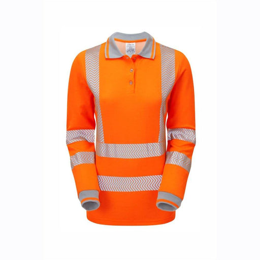 PULSAR LIFE LFE953 / LFE954 Ladies Long Sleeve Sustainable Hi-Vis Polo Shirt - HI-VIS T-SHIRTS