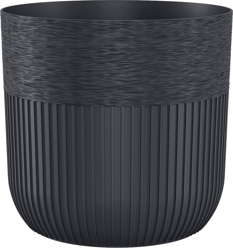 Luca Pot without Hole 190mm Deep Black - Home & Garden > Lawn & Garden > Gardening > Pots & Planters > Pots Planting