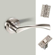 Lupus Satin Chrome Handle Hardware Pack Standard -
