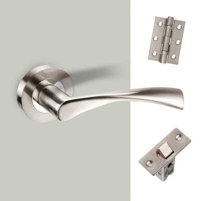 Lupus Satin Chrome Handle Hardware Pack Standard -