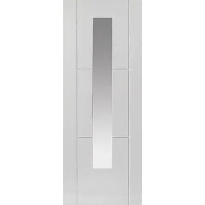 Mistral White Primed Glazed Internal Door - All Sizes -