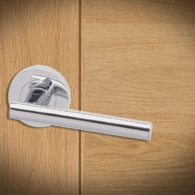 Loire Bathroom Door Handle Pack with Lock -