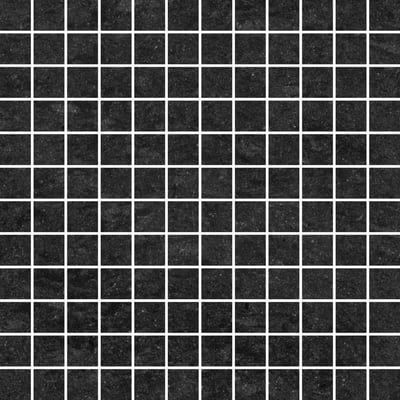 Lounge Black Unpolished Mosaic Tile Sheet - Tiles