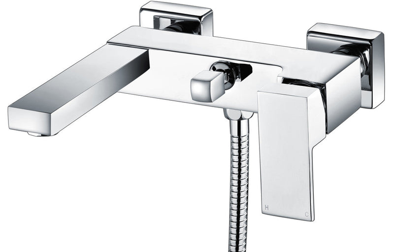 Luxulyan Wall Mounted Shower Mixer & Shower Kit - Chrome -