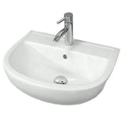 55cm Semi Recessed Basin in Alpine White - Bathrooms