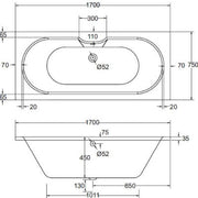 Luna Whirlpool Bath - Bathrooms