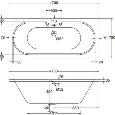 Luna Whirlpool Bath - Bathrooms