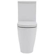 Emme Close Coupled Toilet with Closed, Flush to Wall Back - Bathrooms