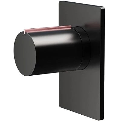 Velar Concealed 1-Way Matt Black Shower Valve - Bathrooms
