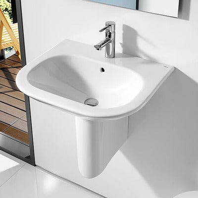 Nexo Wall-Hung Basin 1 Tap Hole - Bathrooms