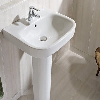 Debba Wall-Hung Basin 1 Tap Hole - Bathrooms