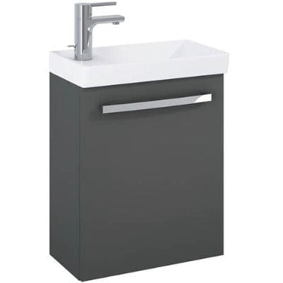 Aquatrend 455mm Wall Hung Base Unit & Basin - All Colours - Bathrooms