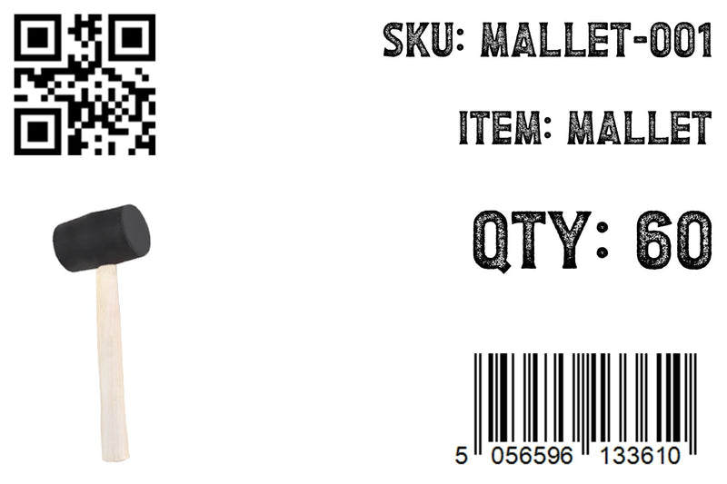 Rubber Mallet with Wooden Handle - Home Nail Framing Roofing Straight Handle DIY Hand Tool - Home & Garden > Lawn & Garden Garden tools & Accesories