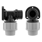 Wall Flange Kit 20mm MDPE - Double Lever Tap 1/2" - Home & Garden > Lawn & Garden Tech Hose & Fittings