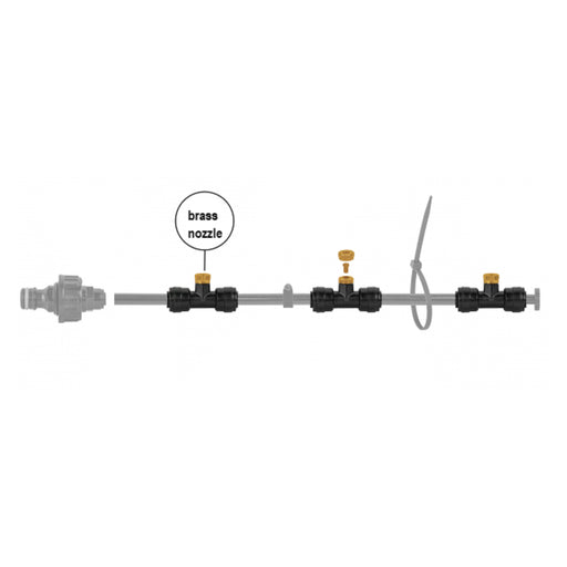 Garden Water Mist Kit, Black/Orange, TEE NOZZLE ONLY - Home & Garden > Lawn & Garden Garden watering