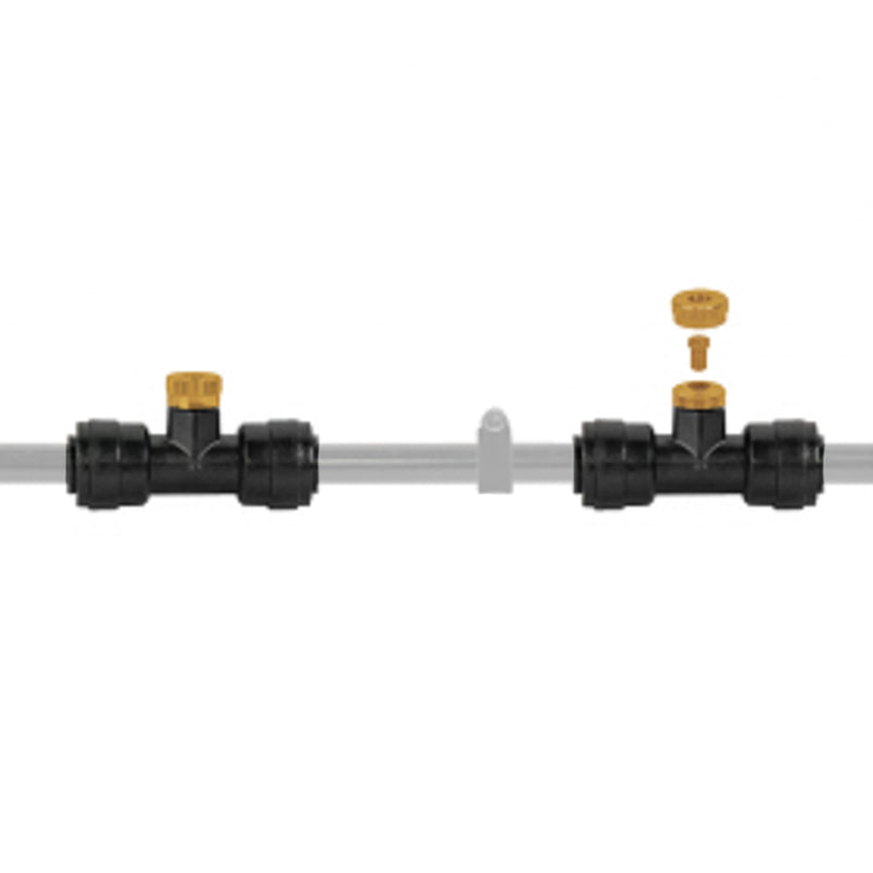 Garden Water Mist Kit, Black/Orange, TEE NOZZLE ONLY - Home & Garden > Lawn & Garden Garden watering