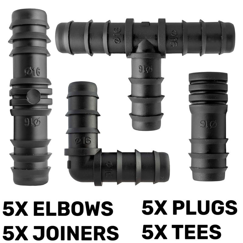 Mix 1/2" Barb Connectors POROUS20 - Home & Garden > Lawn & Garden Garden watering