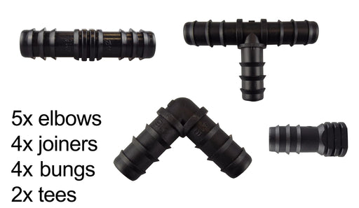 Mix 1/2" Barb Connectors POROUS15 - Home & Garden > Lawn & Garden Garden watering
