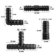 Porous Pipe Kit, POROUS-KIT10 - Home & Garden > Lawn & Garden > Watering & Irrigation Garden watering