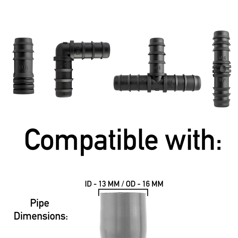 Mix 1/2" Barb Connectors POROUS15 - Home & Garden > Lawn & Garden Garden watering