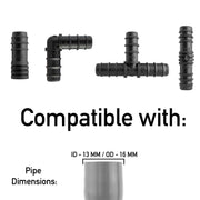 Mix 1/2" Barb Connectors POROUS10 - Home & Garden > Lawn & Garden > Watering & Irrigation Garden watering
