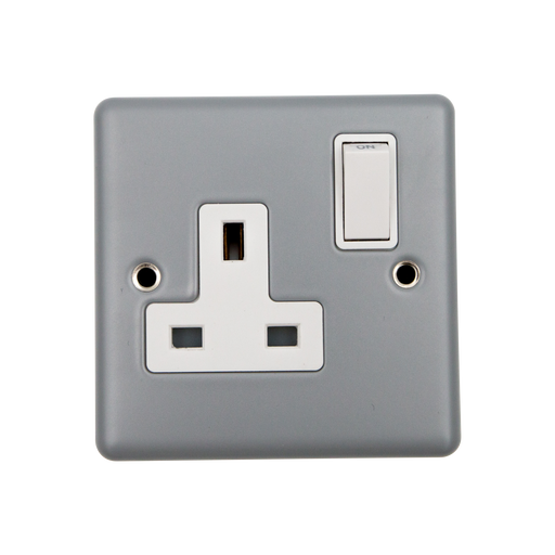 Caradok 1G 13A Switched Socket Metalclad Veritage -