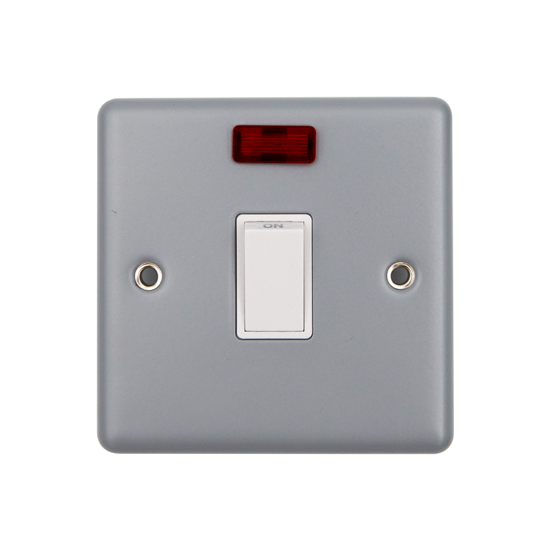 Caradok 20A DP Switch c/w Neon Metalclad Veritage -