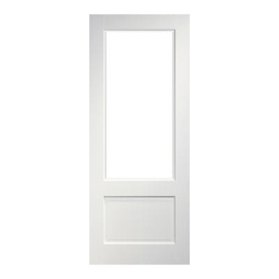 Madison White Primed Bevelled Glazed Internal Door - All Sizes -