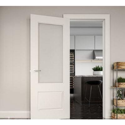 Madison White Primed Bevelled Glazed Internal Door - All Sizes -