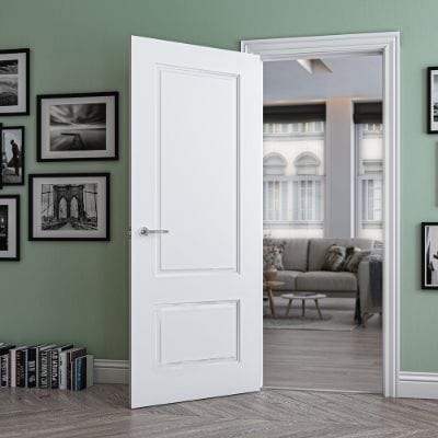 Madison White Primed Internal Fire Door FD30 - All Sizes -