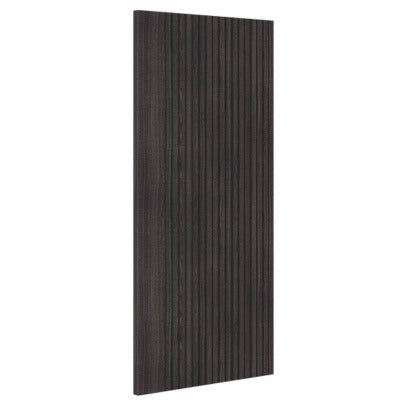 Dark wooden panel on a white background