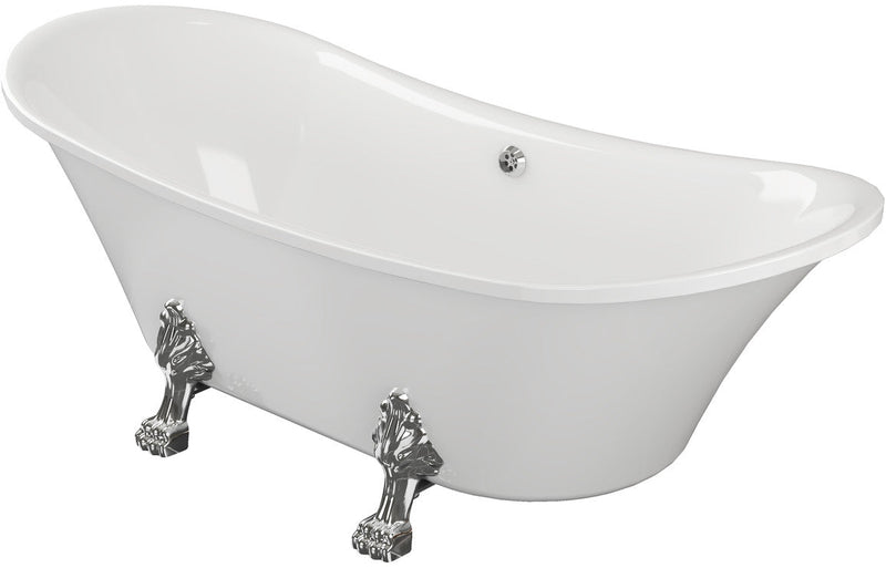 Marcella Freestanding 1760x710x775mm 0TH Bath w/Feet -