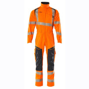 Mascot 19519-236 Stretch Boilersuit with Kne Pad Pockets - HI-VIS OVERALLS