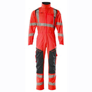 Mascot 19519-236 Stretch Boilersuit with Kne Pad Pockets - HI-VIS OVERALLS