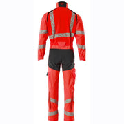Mascot 19519-236 Stretch Boilersuit with Kne Pad Pockets - HI-VIS OVERALLS