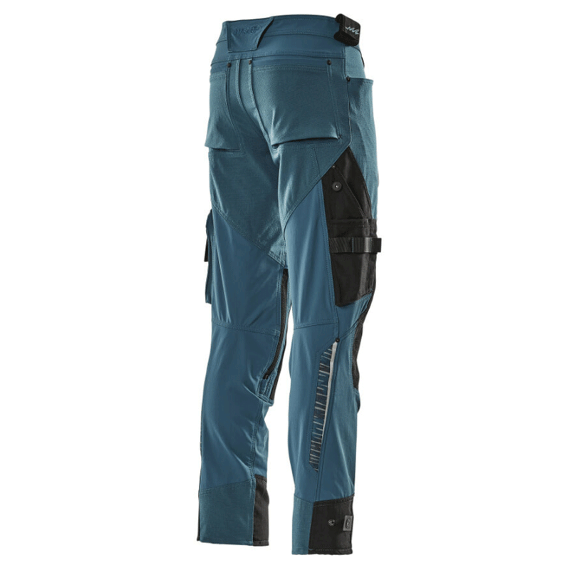 Mascot Adanced 17079 Water-Repellent Stretch Kneepad Work Trouser Petrol Blue - KNEE PAD TROUSERS