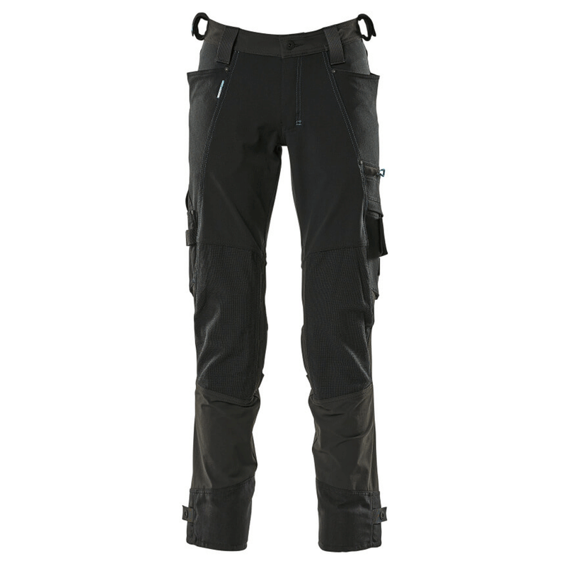 Mascot Adanced 17079 Water-Repellent Stretch Kneepad Work Trouser - Black 32" Waist, 30" Leg - SALE TROUSERS
