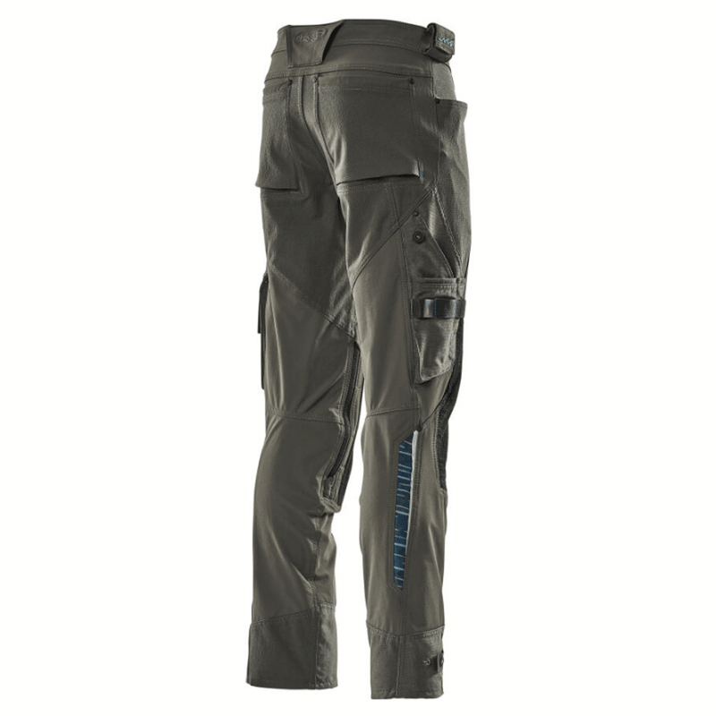 Mascot Adanced 17079 Water-Repellent Stretch Kneepad Work Trouser Grey - KNEE PAD TROUSERS