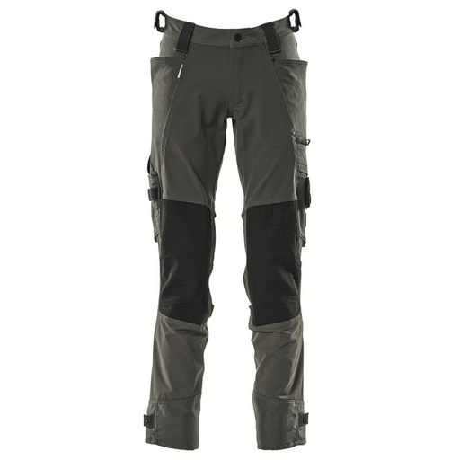 Mascot Adanced 17079 Water-Repellent Stretch Kneepad Work Trouser Grey Dark Anthracite / 27" Waist, 32" Leg - SALE TROUSERS